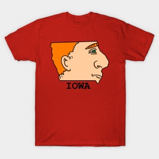 A funny map of Iowa T-Shirt